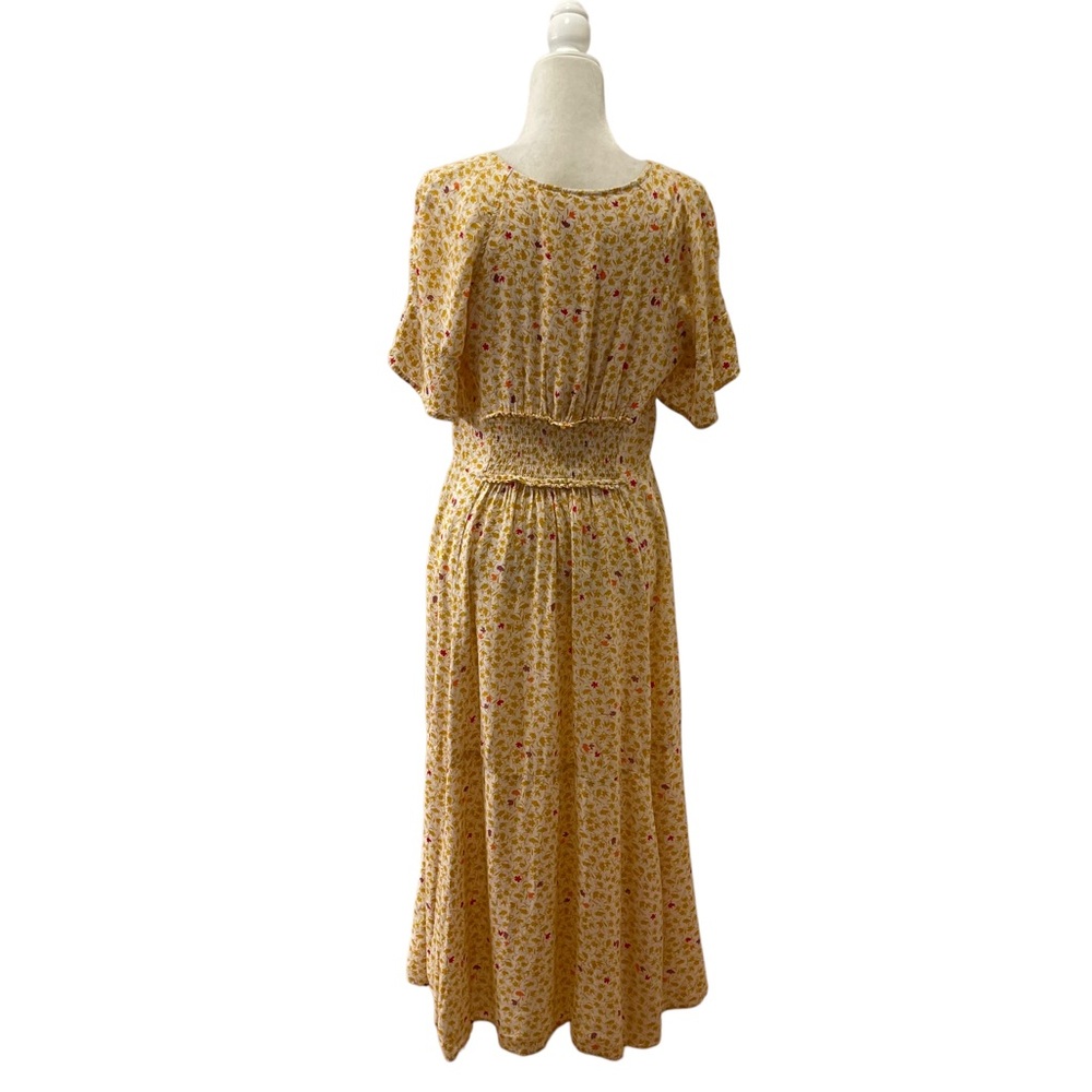 Free People In Full Bloom Midi Dress Size L - Picture 5 of 14
